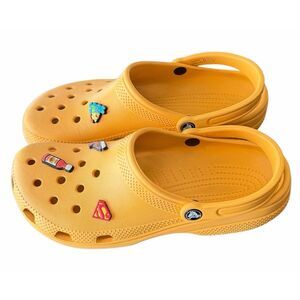 Justin Bieber x Crocs Drew House Classic Clog Yellow Limited Edition sz 12